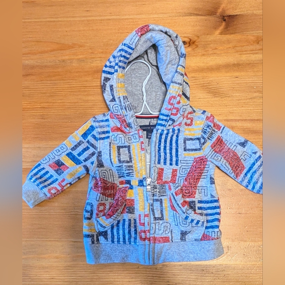 Tommy Hilfiger Colorful Geometric Kids Hoodie 3-6m